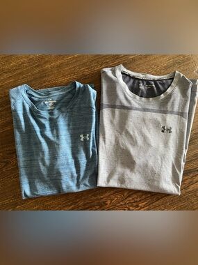 Under Armour Heathered Blue Performance Tee - XXL